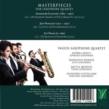 CD Alexander Glazunov: Masterpieces For Saxophone Quartet 555595