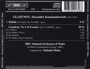 CD Alexander Glazunov: Symphony No. 3 / Ballade 545671