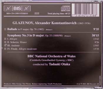 CD Alexander Glazunov: Symphony No. 3 / Ballade 545671