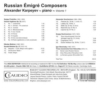 CD Alexander Karpeyev: Russian Émigré Composers 551266