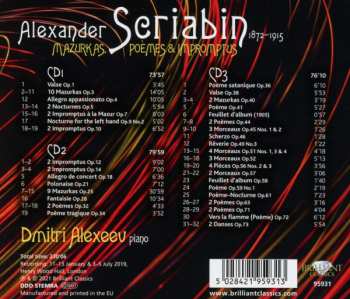 3CD Alexander Scriabine: Mazurkas, Poèmes & Impromtus 566158