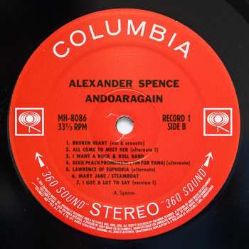 3LP Alexander Spence: AndOarAgain LTD 607533