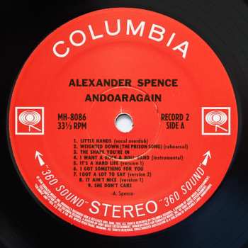 3LP Alexander Spence: AndOarAgain LTD 607533