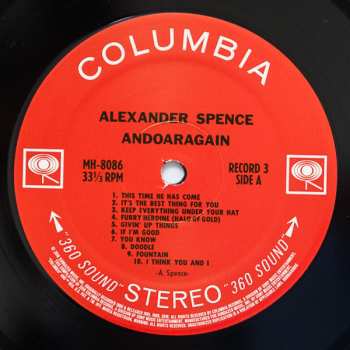 3LP Alexander Spence: AndOarAgain LTD 607533