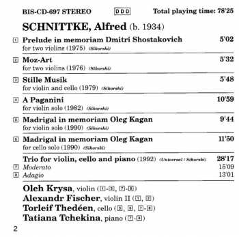 CD Alfred Schnittke: Chamber Music 387611