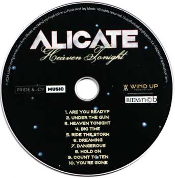 CD Alicate: Heaven Tonight 548236