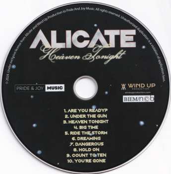 CD Alicate: Heaven Tonight 548236