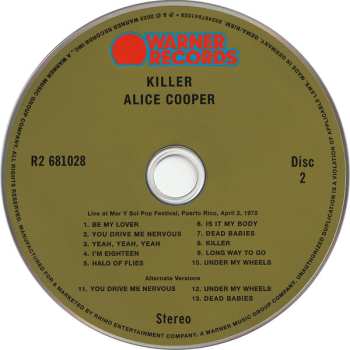 2CD Alice Cooper: Killer DLX 550954