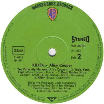 LP Alice Cooper: Killer 662631