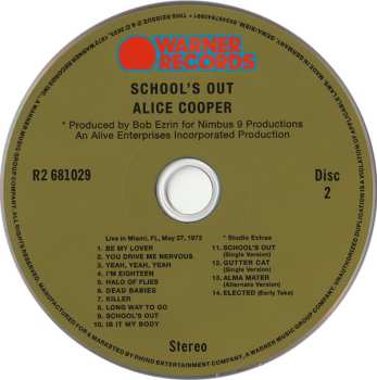 2CD Alice Cooper: School's Out DLX 550139