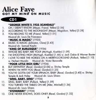 2CD Alice Faye: Got My Mind On Music 631424