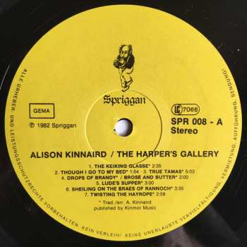 LP Alison Kinnaird: Die Keltische Harfe (The Harper's Gallery) 552662