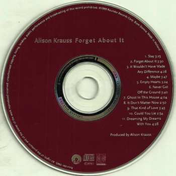 CD Alison Krauss: Forget About It 504793