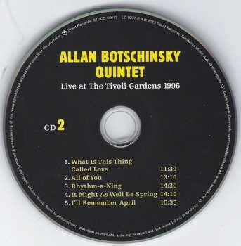 2CD Allan Botschinsky Quintet: Live At The Tivoli Gardens 1996 566906