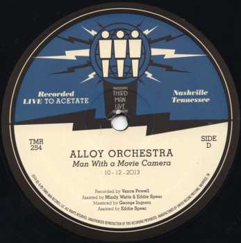 2LP Alloy Orchestra: Man With The Movie Camera 10-12-2013 588498