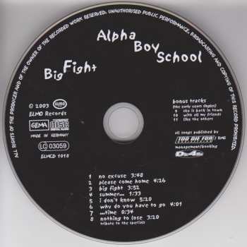 CD Alpha Boy School: Big Fight 593948