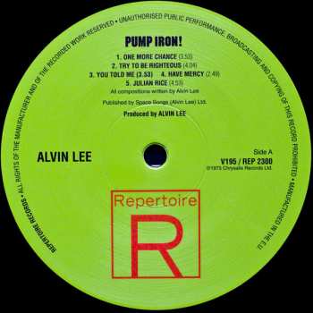 LP Alvin Lee: Pump Iron! 29004