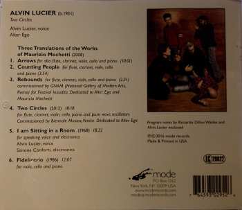 CD Alvin Lucier: Two Circles 637572