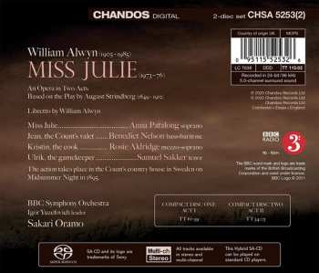 2SACD William Alwyn: Miss Julie 559825