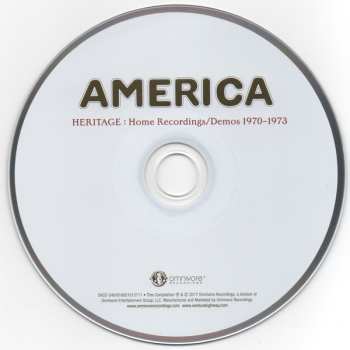 CD America: Heritage: Home Recordings/Demos 1970-1973 629393