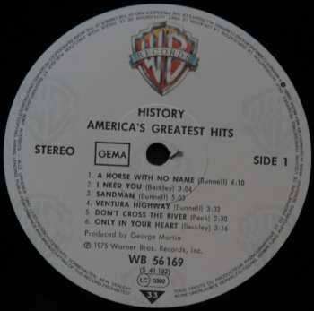 LP America: History · America's Greatest Hits 651169