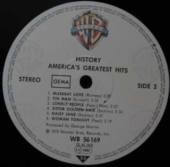 LP America: History · America's Greatest Hits 651169