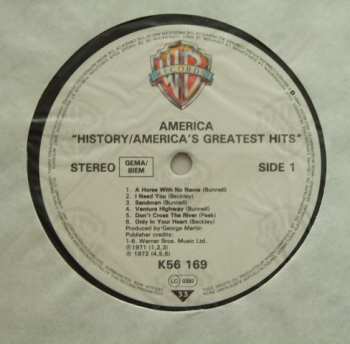 LP America: History · America's Greatest Hits 651150