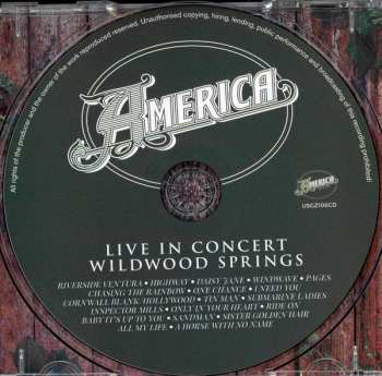 CD America: Live In Concert Wildwood Springs 649592