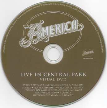 CD/DVD America: Live In Central Park 1979 256564