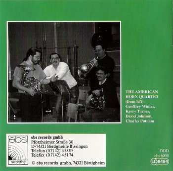 CD American Horn Quartet: 4 X 4 453033