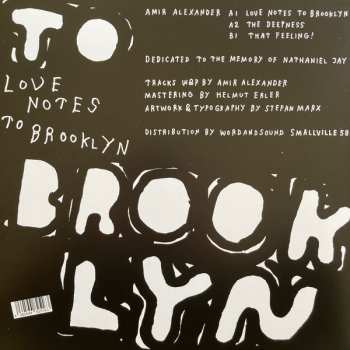 LP Amir Alexander: Love Notes To Brooklyn 587730