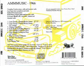 CD AMM: AMMMusic 1966 611054