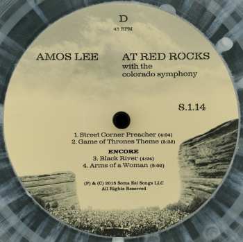 2LP Amos Lee: Live At Red Rocks With The Colorado Symphony CLR | LTD 481554