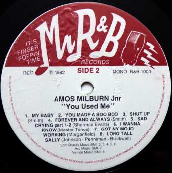 LP Amos Milburn Jr.: You Used Me And Other Texas Rhythm & Blues Songs 570593