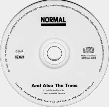 CD And Also The Trees: And Also The Trees 449374