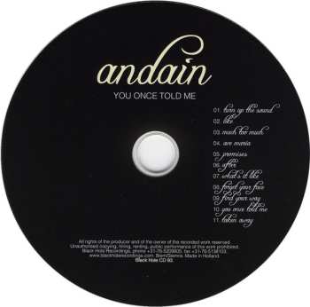 CD Andain: You Once Told Me 659044