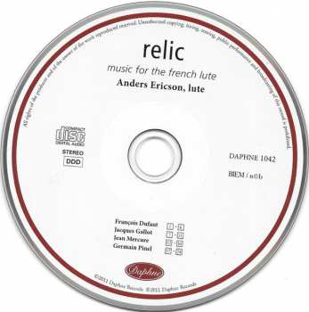 CD Anders Ericson: Relic (Music For The French Lute) 302075