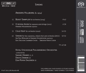 SACD Anders Hillborg: Beast Sampler / O Dessa Ögon / Cold Heat / Sirens 554370