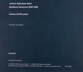 CD Johann Sebastian Bach: Goldberg Variations 360000