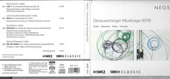 SACD Mark Andre: Donaueschinger Musiktage 2019 639154