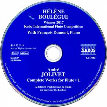 CD André Jolivet: Complete Works For Flute • 1 324640