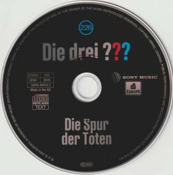 CD André Minninger: Die Drei ??? 226 - Die Spur der Toten 567348