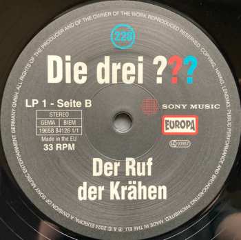 2LP André Minninger: Die Drei ??? 228 - Der Ruf Der Krähen 626403