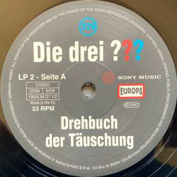 2LP André Minninger: Die Drei ??? 229 - Drehbuch der Täuschung 623084