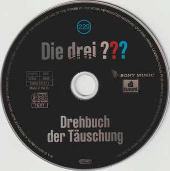 CD André Minninger: Die Drei ??? 229 - Drehbuch der Täuschung 622637