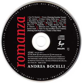 CD Andrea Bocelli: Romanza 615518