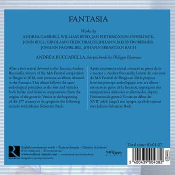 CD Andrea Buccarella: Fantasia - From Andrea Gabrieli To Johann Sebastian Bach 563106