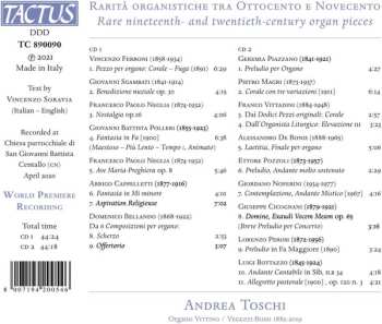 2CD Andrea Toschi: Rarità Organistiche Tra Ottocento E Novecento 601245