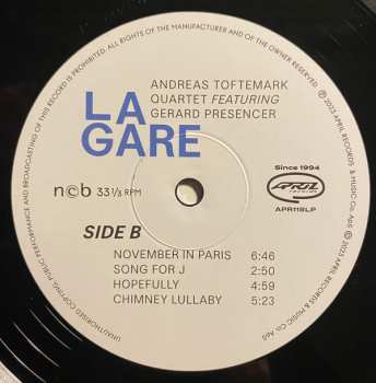 LP Andreas Toftemark Quartet: La Gare 581103