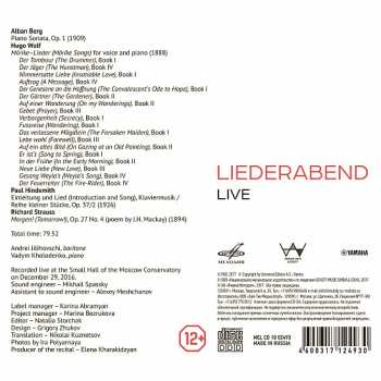 CD Andrei Jilihovschi: Liederabend 552114